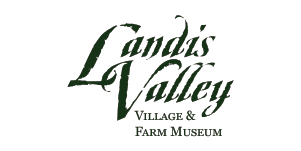 Landis Valley Village & Farm Museum logo in dark green Landis Valley Village & Farm Museum logo in dark green